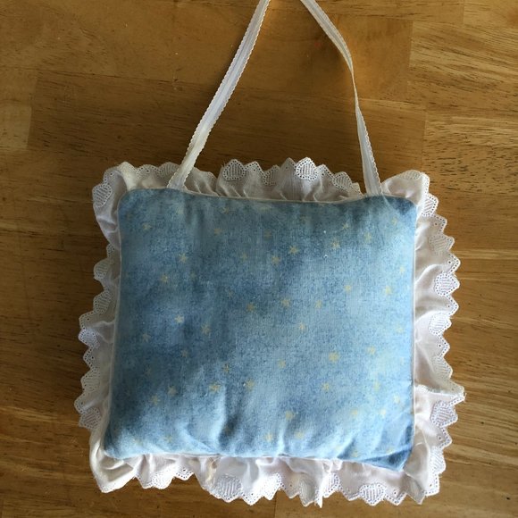 Nap Time Cross Stitch Pillow - Picture 2 of 2